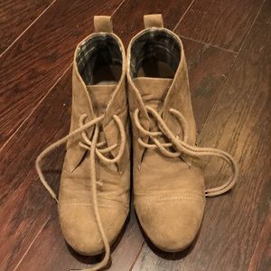 Suede booties